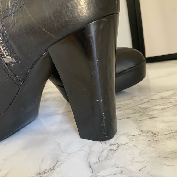 Donald J Pliner Milan Platform Leather Heeled Ankle Boots 10 - Picture 13 of 13